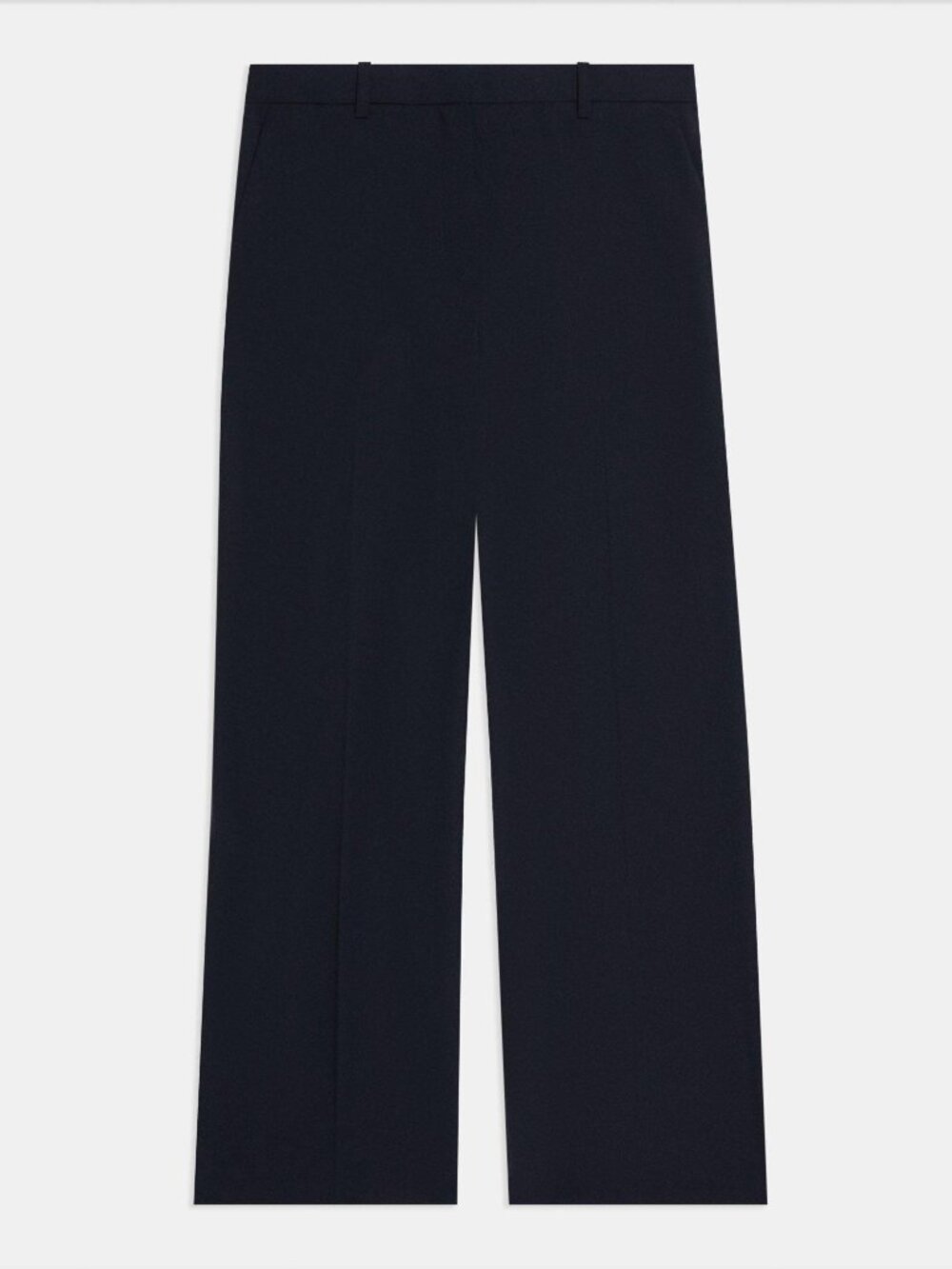 Theory Nocturne Navy Relaxed Pant in Good Wool Size 8